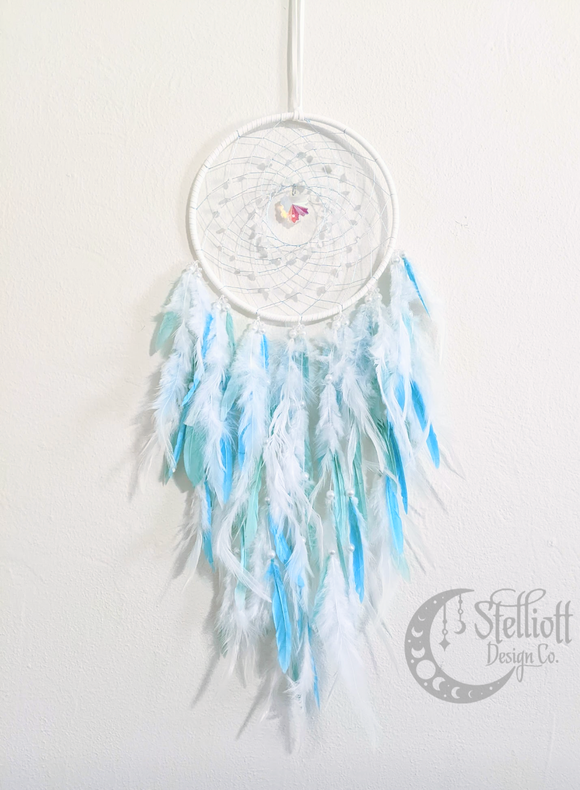 Blue Crystal Dreamcatcher