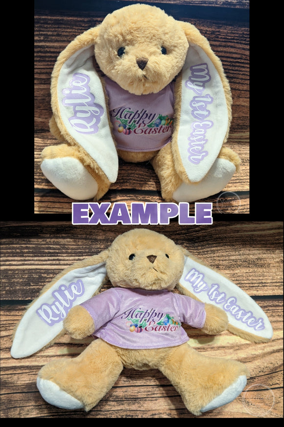 Personalized Bunny Ear Headband OR Bunny Stuffy