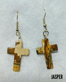 Crystal Cross Earrings