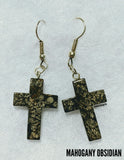 Crystal Cross Earrings