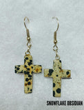 Crystal Cross Earrings