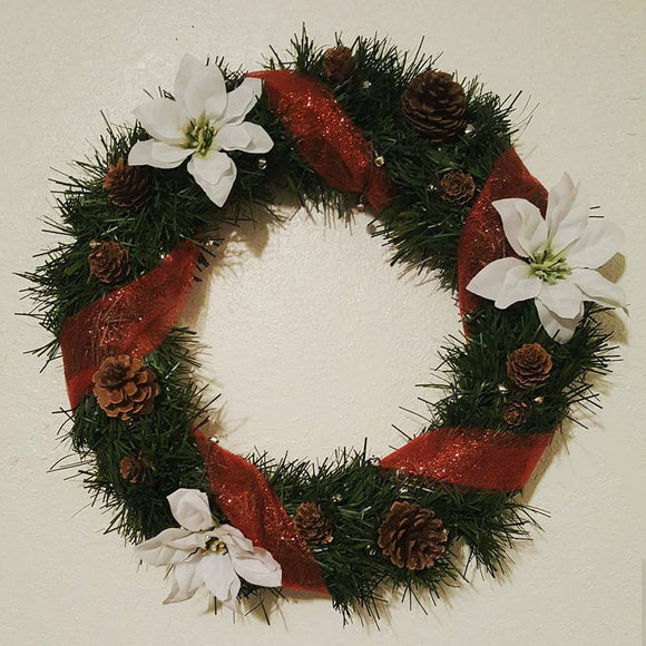 Poinsettia Wreath